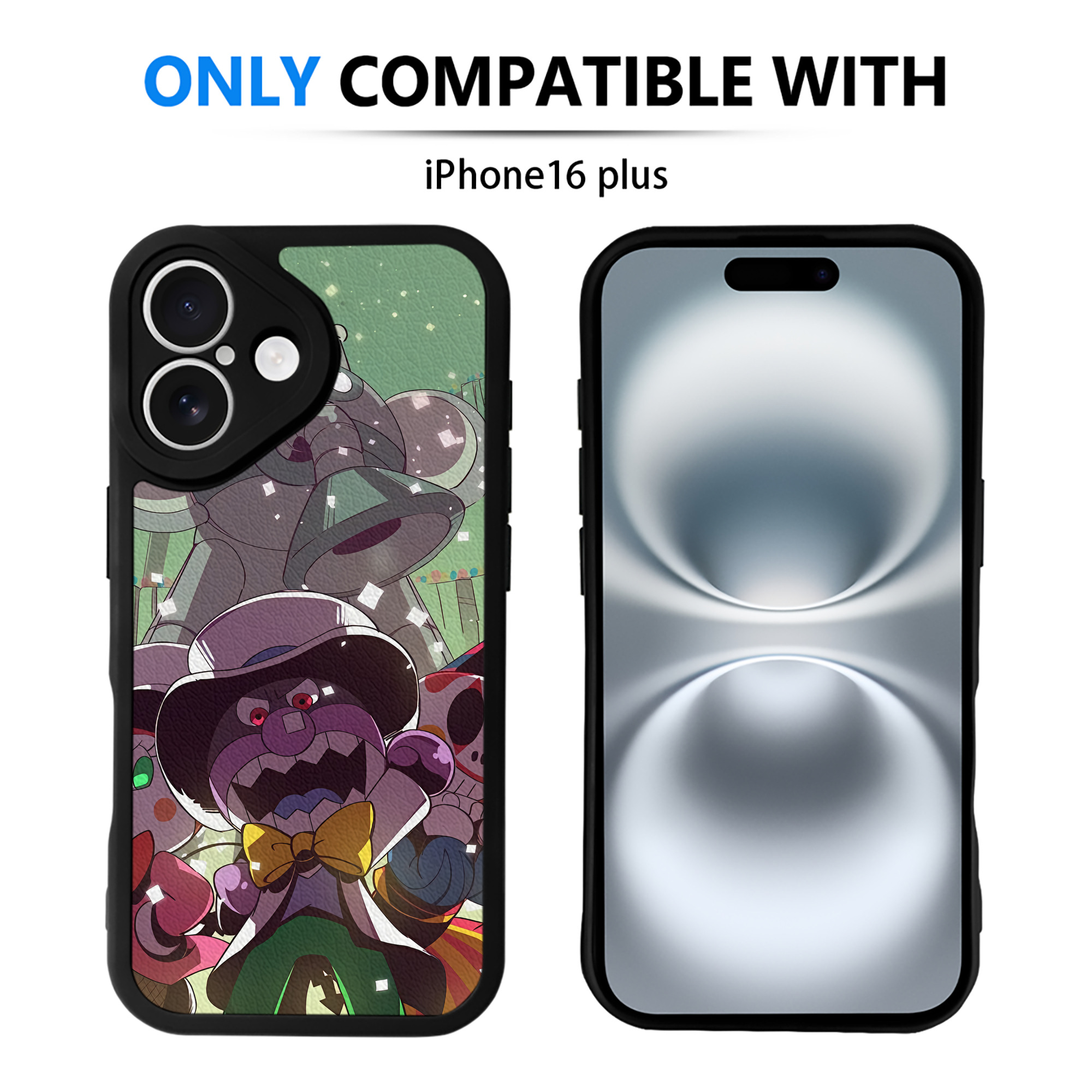 （画像用） アンパンマン Anpanman 【iPhone 16シリーズ対応】シリコンスマホケース（レザー調） 材質：シリコン